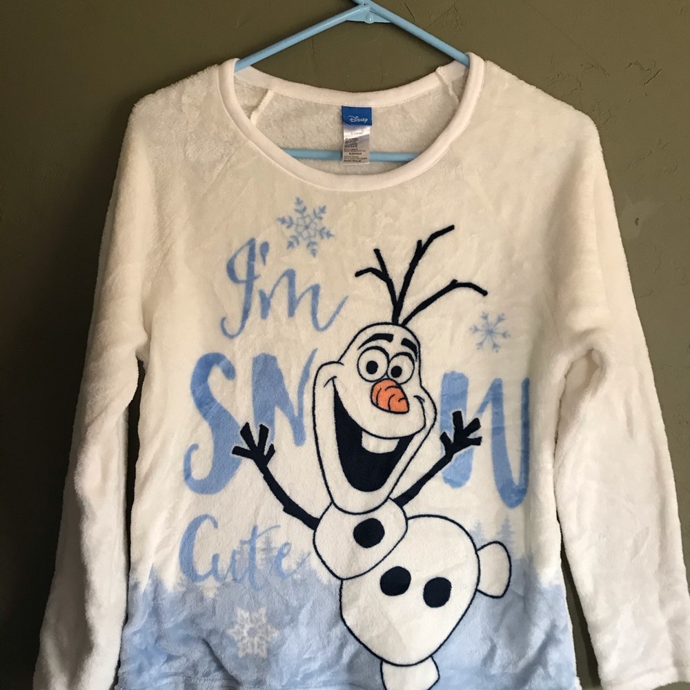 Frozen plush top/Pj Sz 10-12